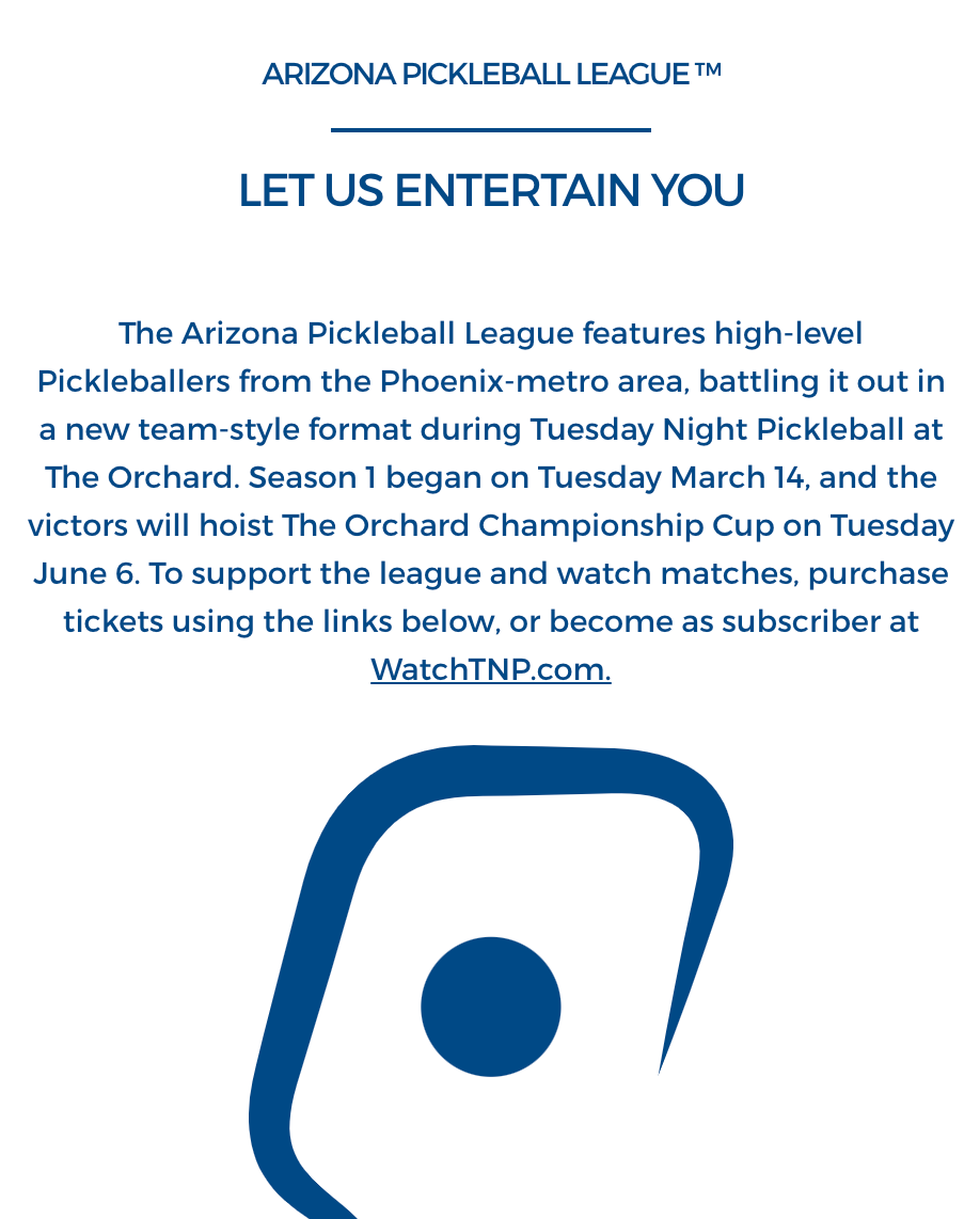What is the Arizona Pickleball League?